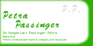 petra passinger business card